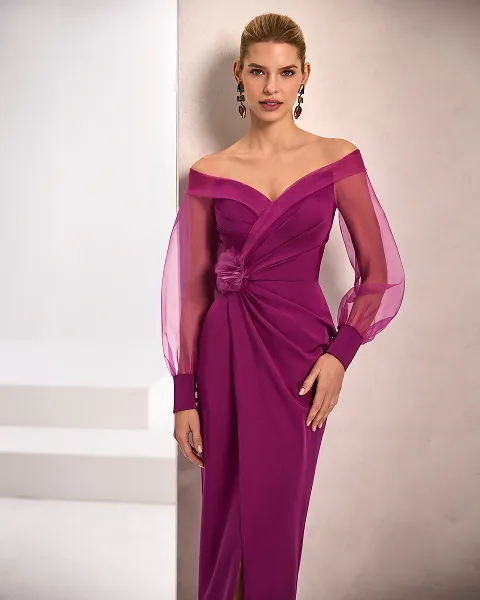 Vestidos con Manga Abullonada para Fiesta